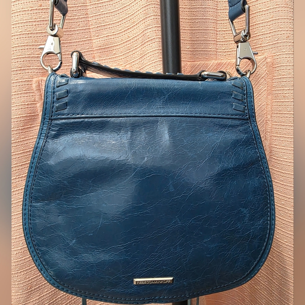 Rebecca Minkoff Royal Blue Leather Crossbody Bag - Like New - Picture 10 of 13